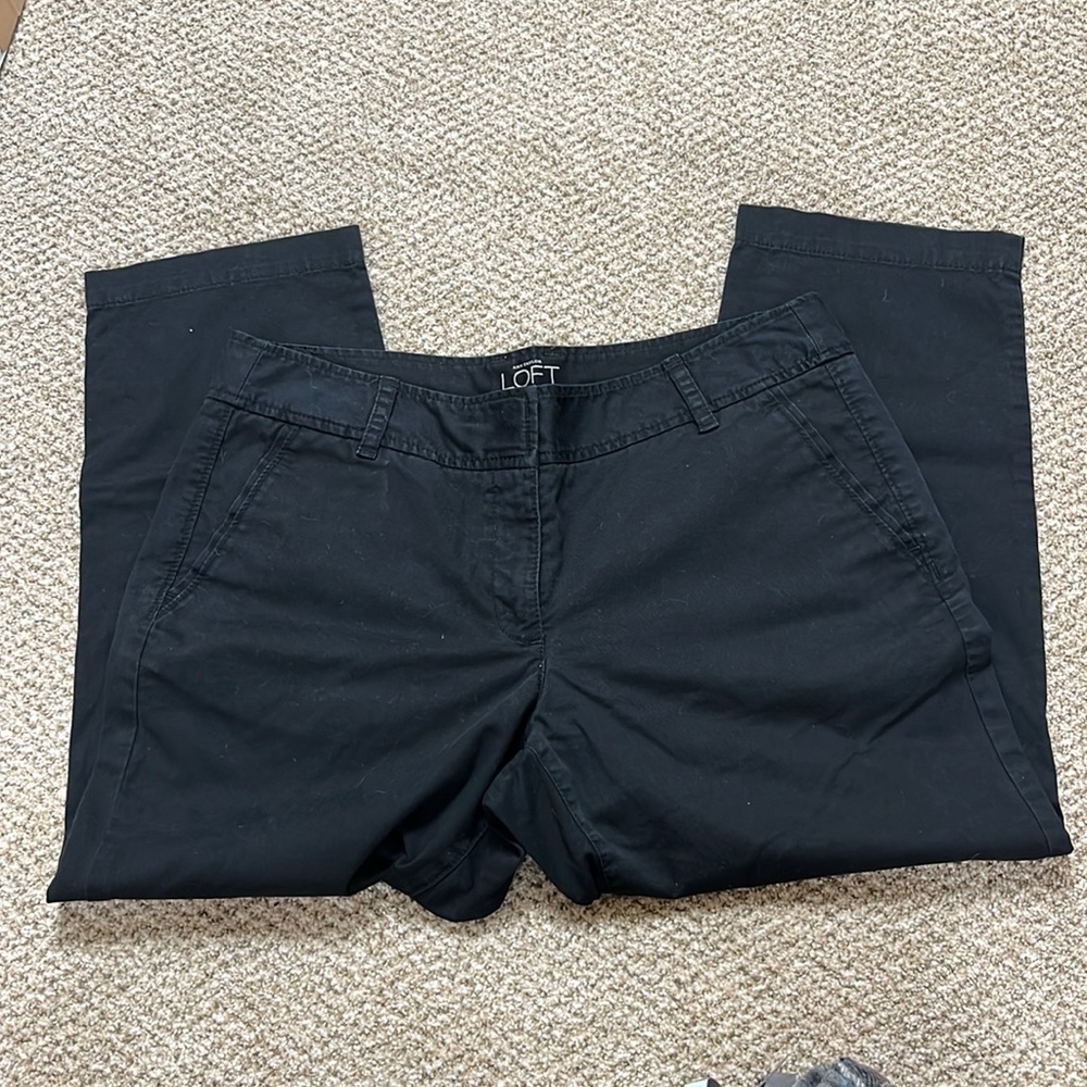 LOFT Black Capris